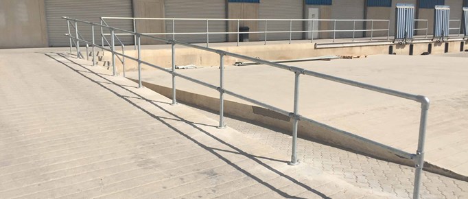 Safety Guardrail For A Distribution Center