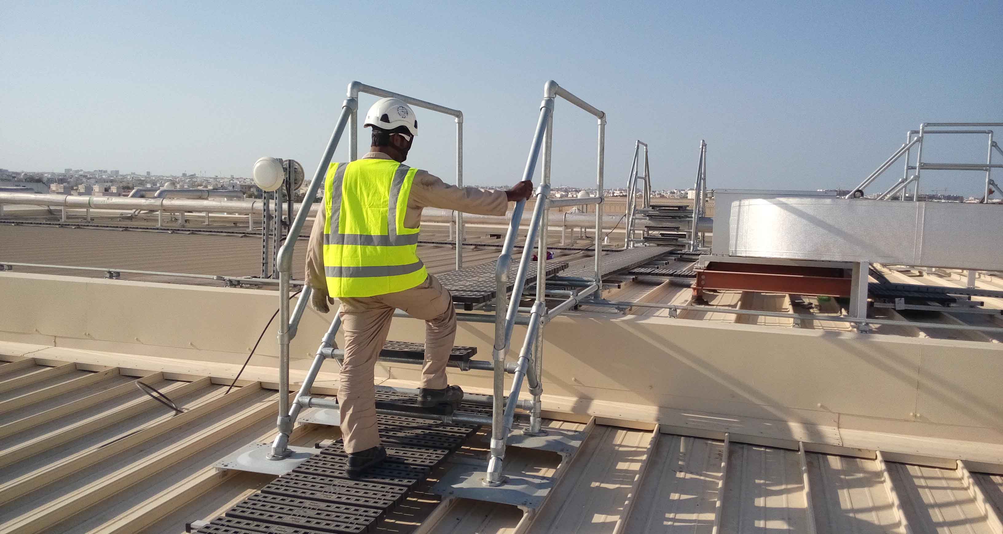 Bespoke Step Over For Rigidal Ziplok Roof