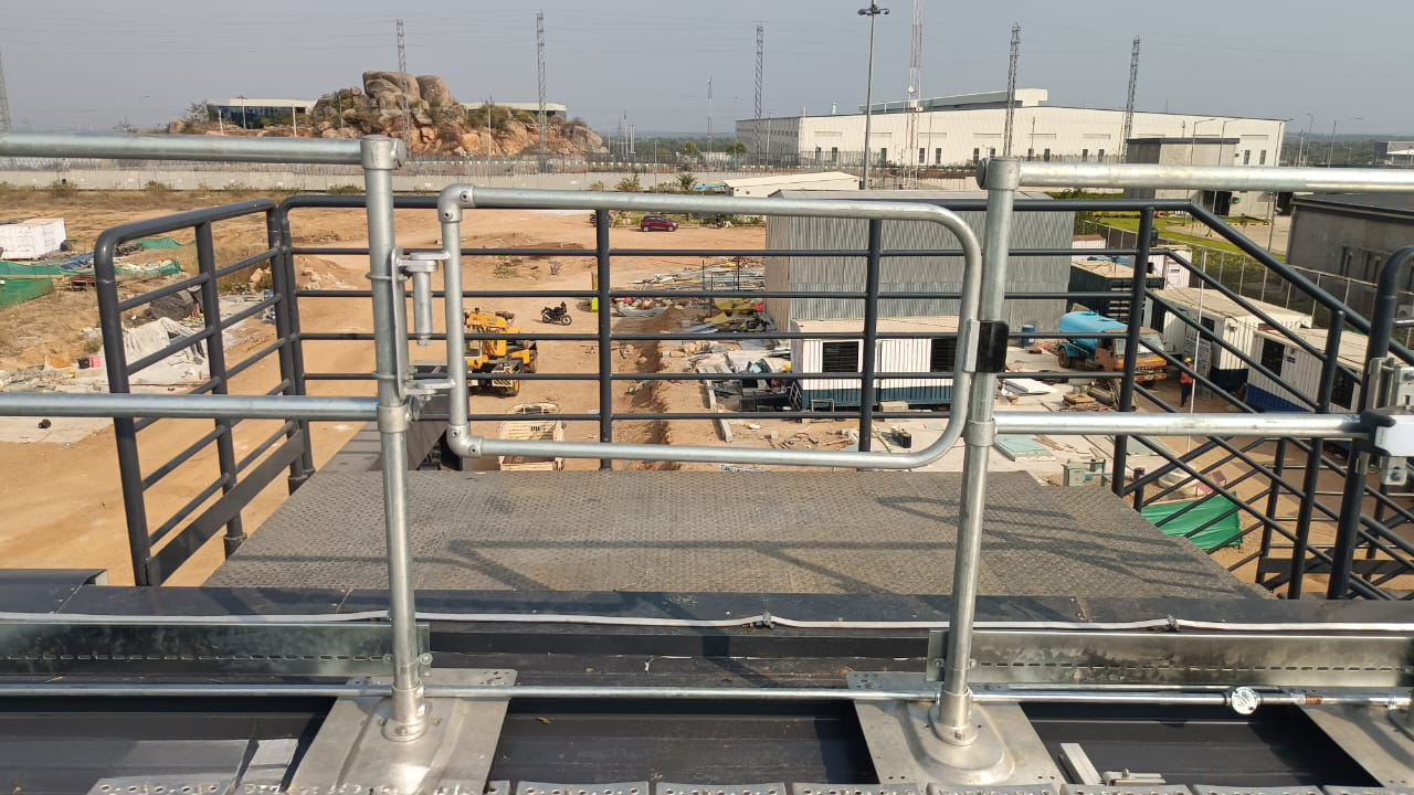 Data Center Roof Guardrails System