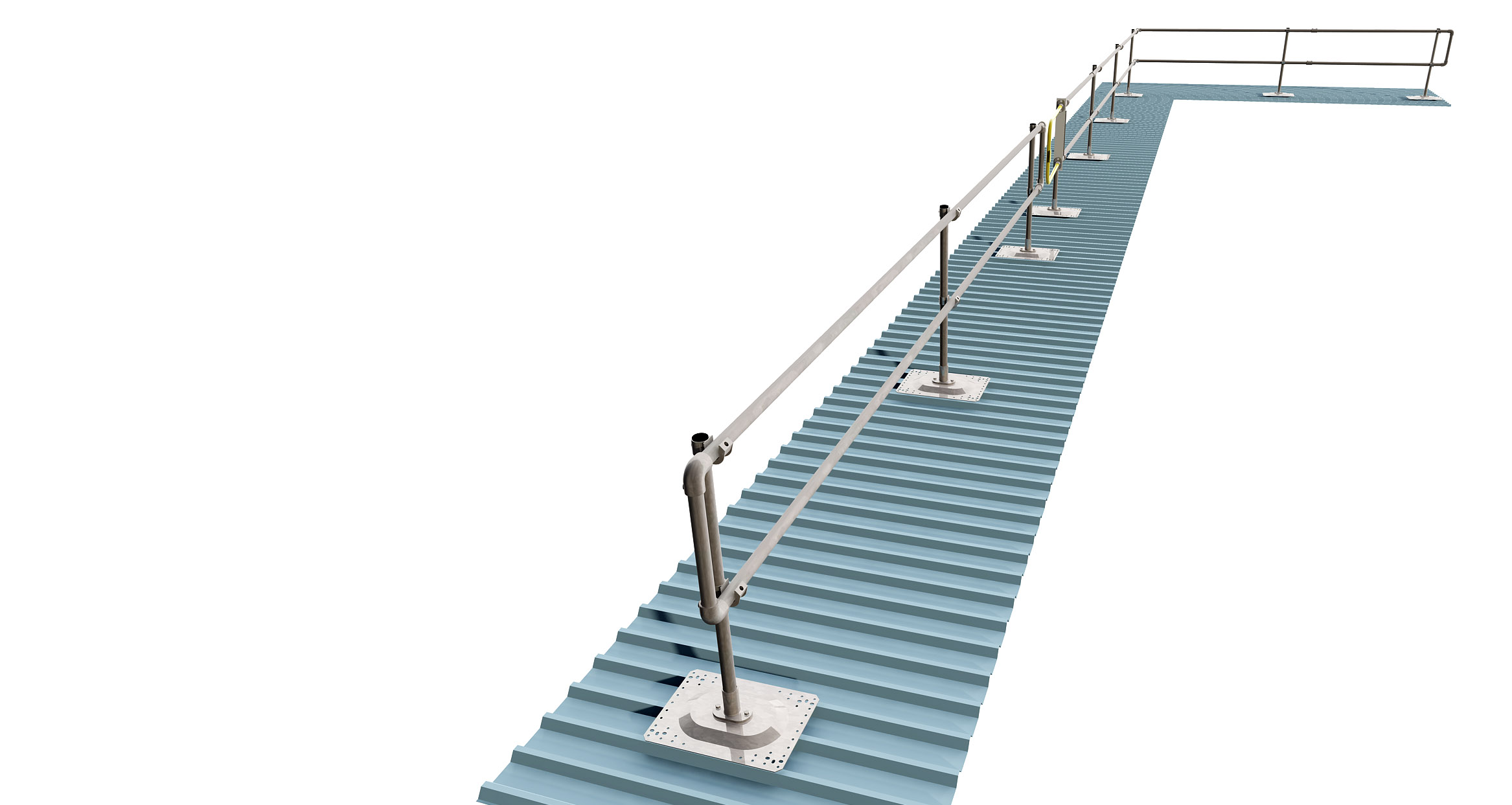 Guardrail For Metal Roofs